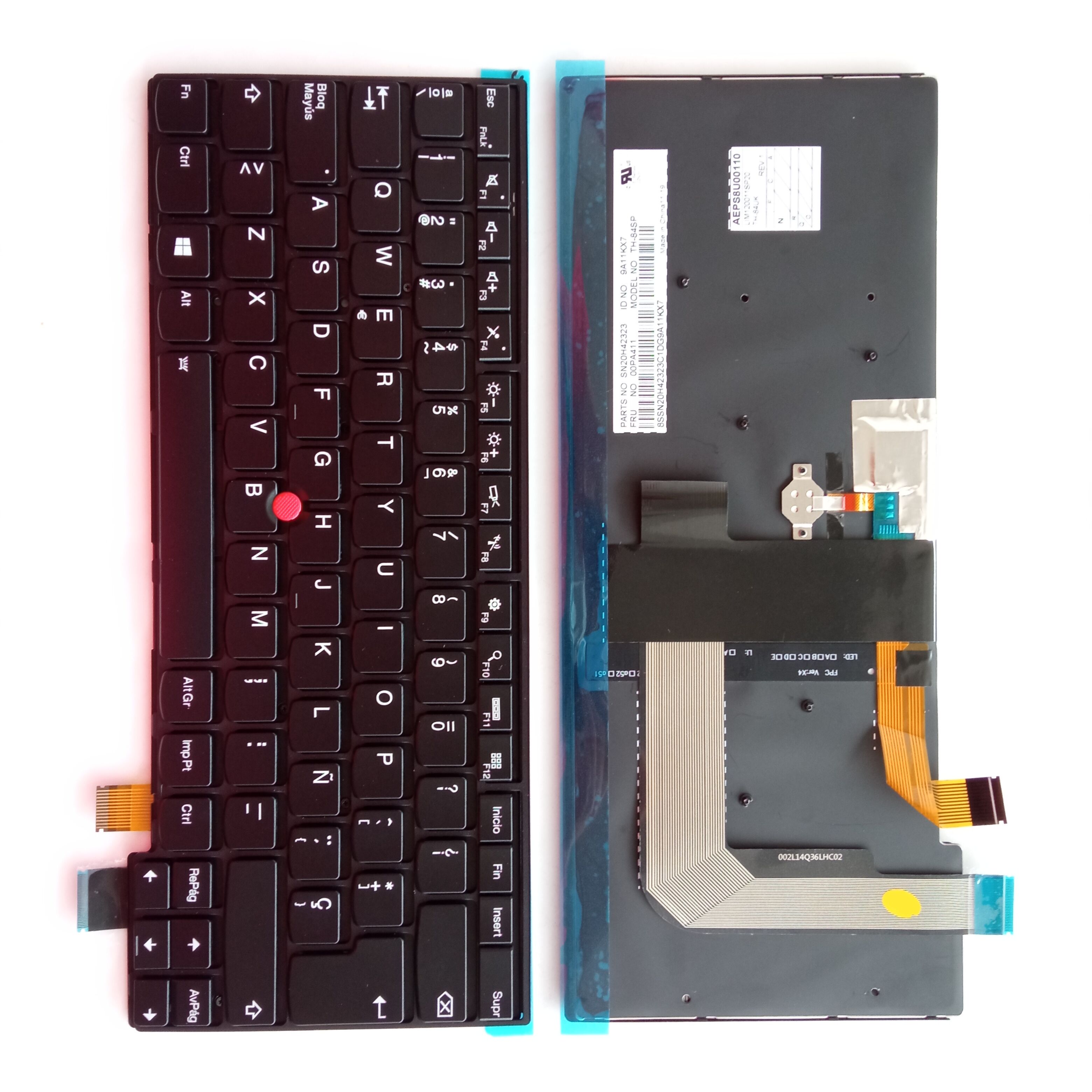 Picture of New Replacement Laptop Keyboard For IBM T460P BLACK FRAME BLACK With Point Backlit (OEM) SP Layout